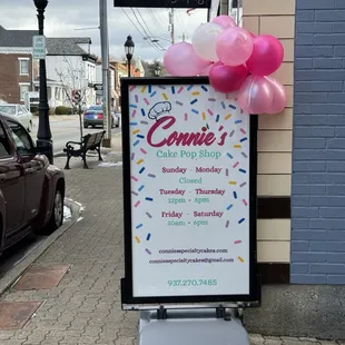 a sign for a birthday party
