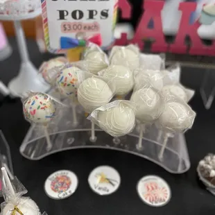 a display of cake popss