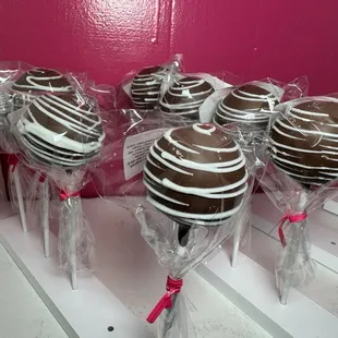 chocolate covered lollipops