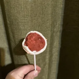 Strawberry cake pop