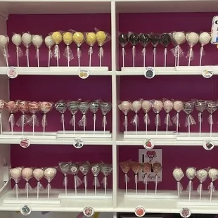 Large variety of cake pops