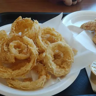 Onion Rings and Chicken Tenders