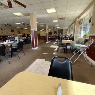 Inside the diner
