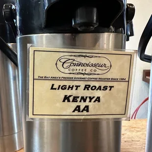 Light roast coffee