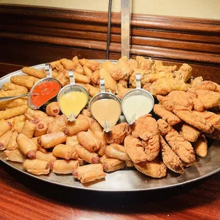 Delicious appetizer sampler!