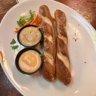 Warm Soft Baked Pretzel Sticks