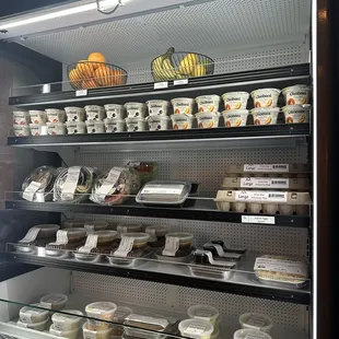 Yogurt, fruit and meals to go