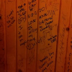 Best bathroom graffiti in the city!