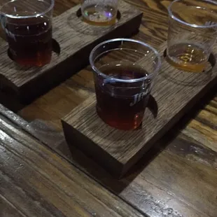 Jim Beam had promotors giving out shots and Jim Beam mixed with Coke. They also showed the "Kentucky Method" of taking a shot