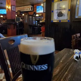a pint of guinness