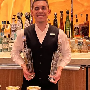 Bar at the Conrad Hotel with Cierto Tequila