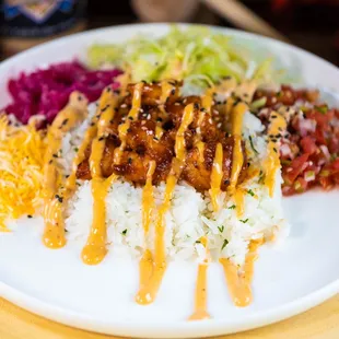 Korean BBQ Shrimp Bowl on November kitchen specials!