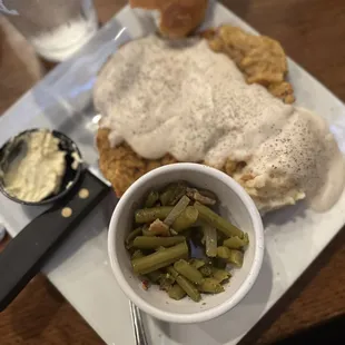 Chicken fried steak dinner