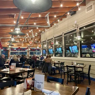 Outside promenade is heated in the winter season