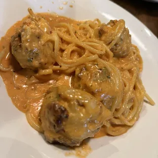 Seafood "Meatball" Linguine