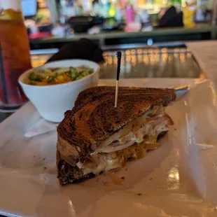 Turkey Melt and Potato and Leek Soup