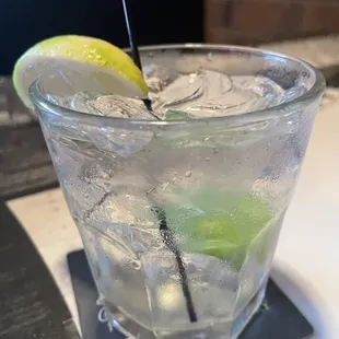 $2.50 Gin &amp; Tonic for Happy Hour- can't beat that!