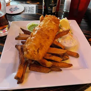 Fish and Chips and Cole Slaw