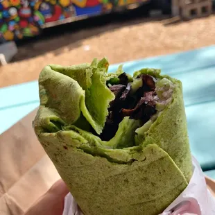 Portobello wrap. Starts out delicious.