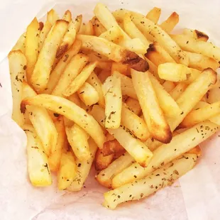 Baked rosemary fries
