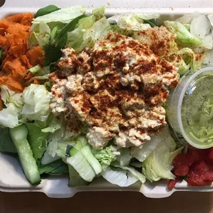 Eggless Tofu Salad Wrap