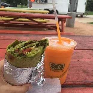 Spicy Chickpea Wrap
