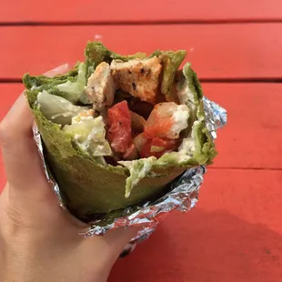 Pan Seared Tofu Wrap