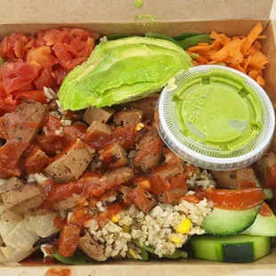 BBQ Seitan Salad