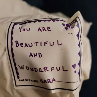 you are beautiful and wonderful