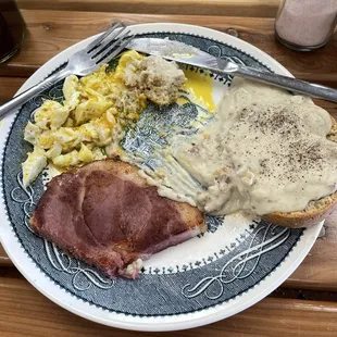 Breakfast plate with Ham