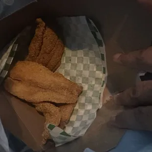 That fish was fried just the way I like it good an tasty too