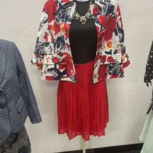 Cold water Creek jacket. Ann Taylor skirt Talbots necklace