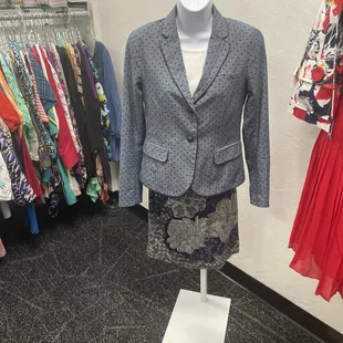 Talbots skirt. Talbots blouse. Gap blazer