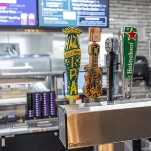 A new beverage menu of local craft beers on tap and in cans, select wines and a range of bottled cocktails