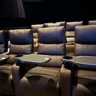 a row of recliners