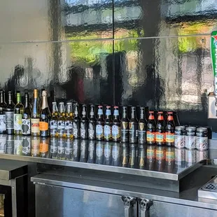 A new beverage menu of local craft beers on tap and in cans, select wines and a range of cocktails