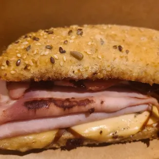 Holiday ham sandwich