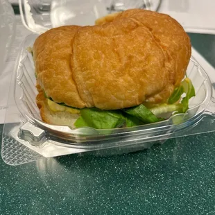 Egg salad croissant
