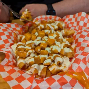 Buffalo Chicken ranch fries. So so good