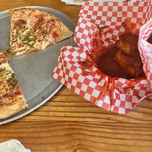 Pizza and wings