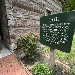Jail at Constitution Square Historic Site in May 2024