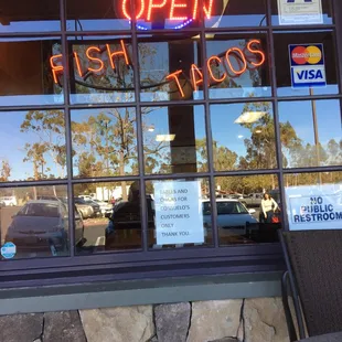 open fish tacos