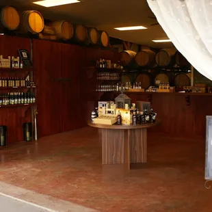 The inside of our tasting room facility.