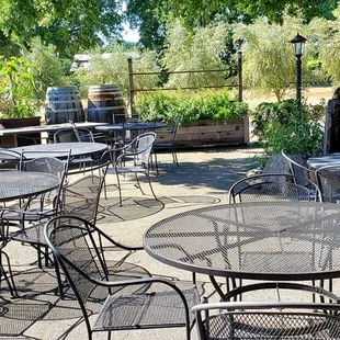 Beautiful outdoor and tree shade area for picnics.