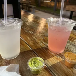 Cucumber Lemonade, Strawberry Lemonade