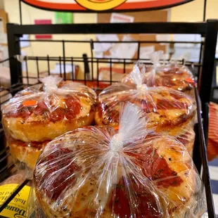 a display of pastries