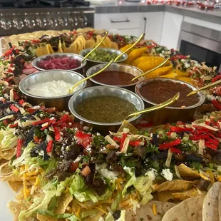 Taco/nacho grazing table