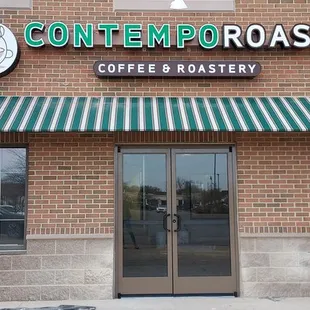 Our new sign is up