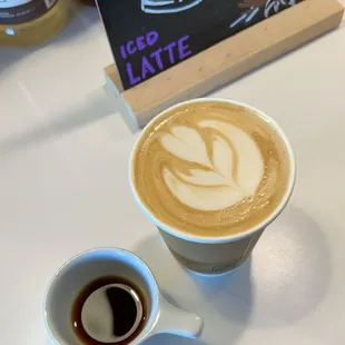 Drip coffee and specialty latte