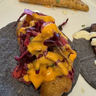 Fish fry special with mango salsa